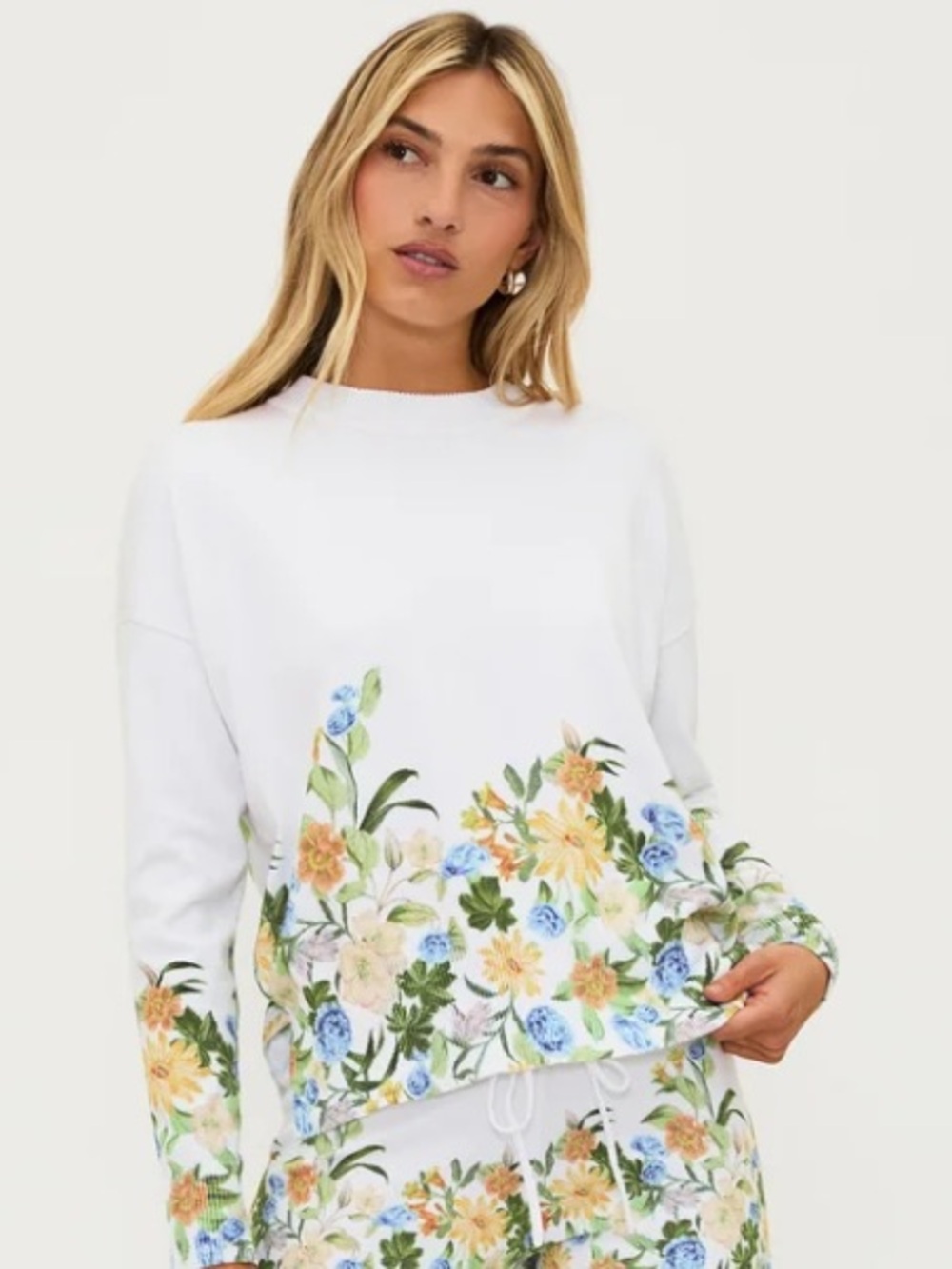 Beach Riot Callie Sweater Buttercream Bloom XL NWT